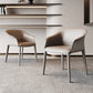 Moderne gestoffeerde gaststoel Faux Leather Dining Arm stoel