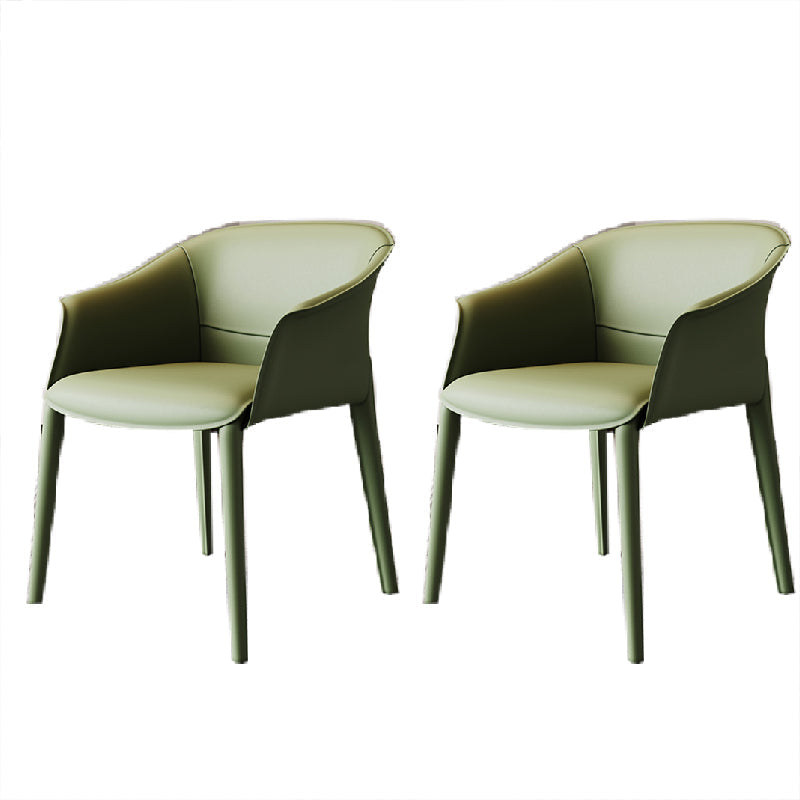 Moderne gestoffeerde gaststoel Faux Leather Dining Arm stoel