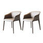 Moderne gestoffeerde gaststoel Faux Leather Dining Arm stoel