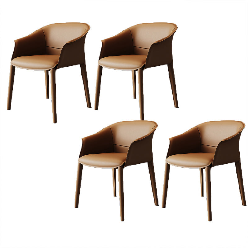 Moderne gestoffeerde gaststoel Faux Leather Dining Arm stoel