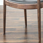 Ash Wood Traditional Dining Chair Brown Side Chair with Arms
