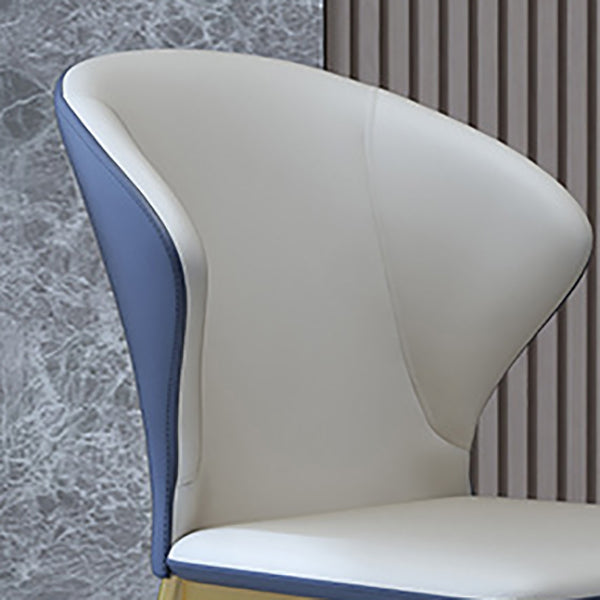 Sillas de comedor de estilo nórdico sillas de comedor sin brazos con patas de metal para cocina