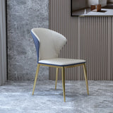 Sillas de comedor de estilo nórdico sillas de comedor sin brazos con patas de metal para cocina