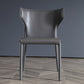 Wingback Armless Dining Chairs Modern Faux Leather Side Chair