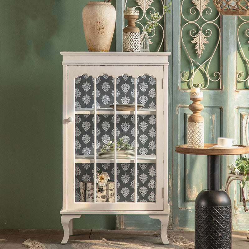 Mobile moderno per esposizioni in legno da 16 "W bianco mobile per la sala da pranzo