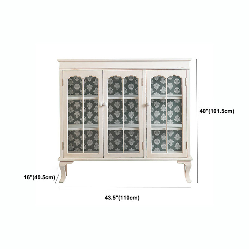 Mobile moderno per esposizioni in legno da 16 "W bianco mobile per la sala da pranzo