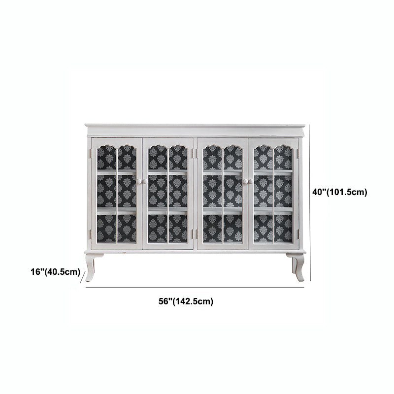 Mobile moderno per esposizioni in legno da 16 "W bianco mobile per la sala da pranzo