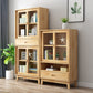 Modern Pine Dining Hutch Standard Natural Hutch Cabinet for Dining Room Clearhalo 'Display & China Cabinets' 'display_china_cabinets' 'furn' 'furn_display_china_cabinets' 'Furniture' 'Kitchen & Dining Furniture' 5999870