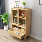 Modern Pine Dining Hutch Standard Natural Hutch Cabinet for Dining Room Clearhalo 'Display & China Cabinets' 'display_china_cabinets' 'furn' 'furn_display_china_cabinets' 'Furniture' 'Kitchen & Dining Furniture' 5999874