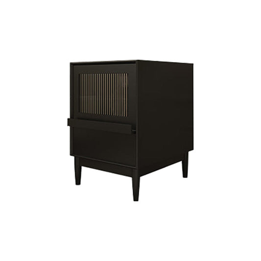 Mesa de noche de la cama de la cama de madera sólida con cajones