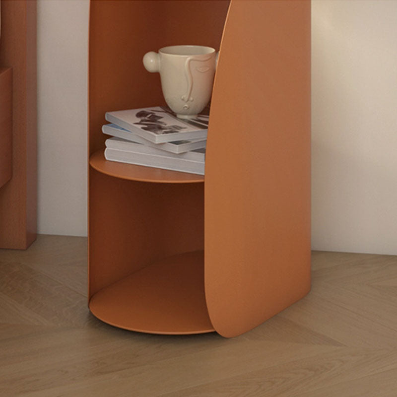 Modern Metal Night Table Lower Shelf Bedside Cabinet for Bedroom Clearhalo 'Bedroom Furniture' 'furn' 'furn_night_stand' 'Furniture' 'night_stand' 'Nightstands' 6000008