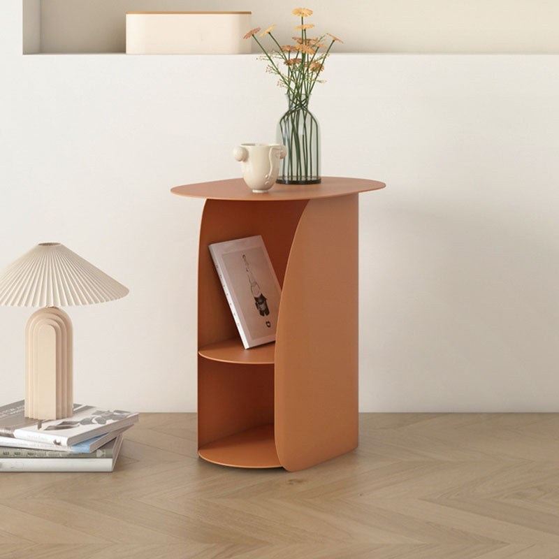 Modern Metal Night Table Lower Shelf Bedside Cabinet for Bedroom Clearhalo 'Bedroom Furniture' 'furn' 'furn_night_stand' 'Furniture' 'night_stand' 'Nightstands' 6000011