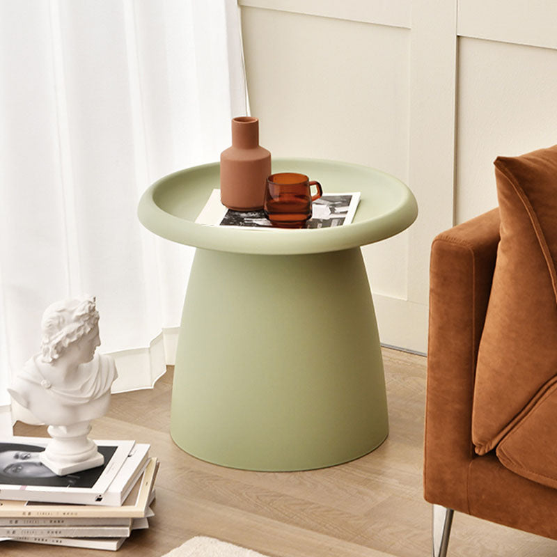 Modern Round Bedside Cabinet Plastic Nightstand, 20"L X 20"W X 17.5"H Clearhalo 'Bedroom Furniture' 'furn' 'furn_night_stand' 'Furniture' 'night_stand' 'Nightstands' 6000044