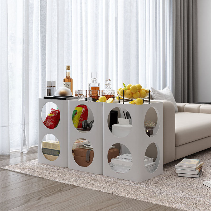 Modar de mesa de metal de cabecera de almacenamiento abierto para dormitorio para dormitorio