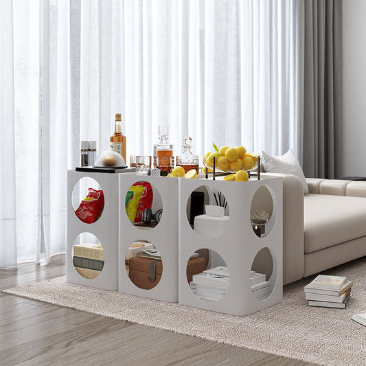 Modar de mesa de metal de cabecera de almacenamiento abierto para dormitorio para dormitorio