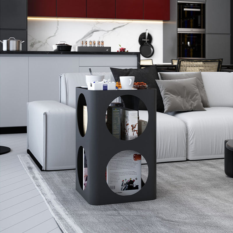 Modar de mesa de metal de cabecera de almacenamiento abierto para dormitorio para dormitorio