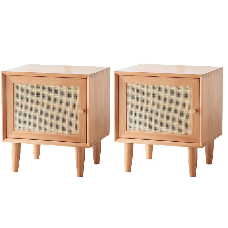 Gabinete contemporáneo de ratán de la mesita de noche del estante inferior con cajón para el dormitorio