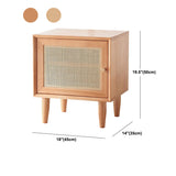 Gabinete contemporáneo de ratán de la mesita de noche del estante inferior con cajón para el dormitorio
