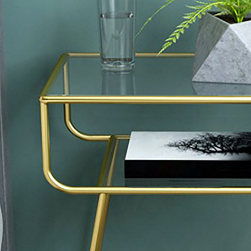 23.62 "de altura 2 de la cama de 2 estadías de vidrio de vidrio con piernas con piernas