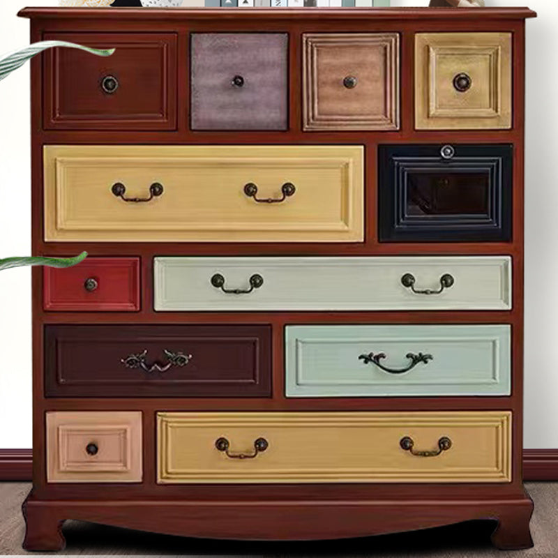 Nautical Bedroom Storage Chest Wooden Vertical Chest with 12 Drawers Clearhalo 'Bedroom Furniture' 'Dressers & Chests' 'dressers_chests' 'furn' 'furn_dressers_chests' 'Furniture' 6000216