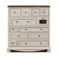 Nautical Bedroom Storage Chest Wooden Vertical Chest with 12 Drawers White Clearhalo 'Bedroom Furniture' 'Dressers & Chests' 'dressers_chests' 'furn' 'furn_dressers_chests' 'Furniture' 6000219