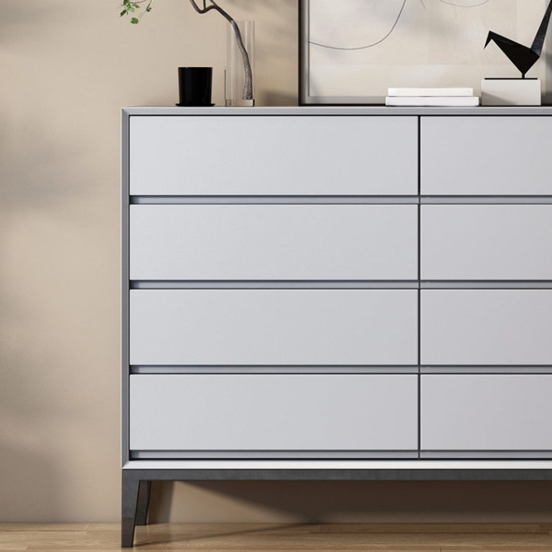 Contemporary Chest Bedroom Engineered Wood Storage Chest with Drawers