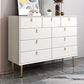 15,6 pouces de largeur glam commode rangement en pierre de rangement avec 9 tiroirs