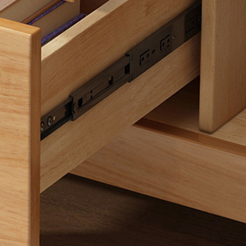 Eigentijdse rubberen houten opbergkast horizontale borst met laden