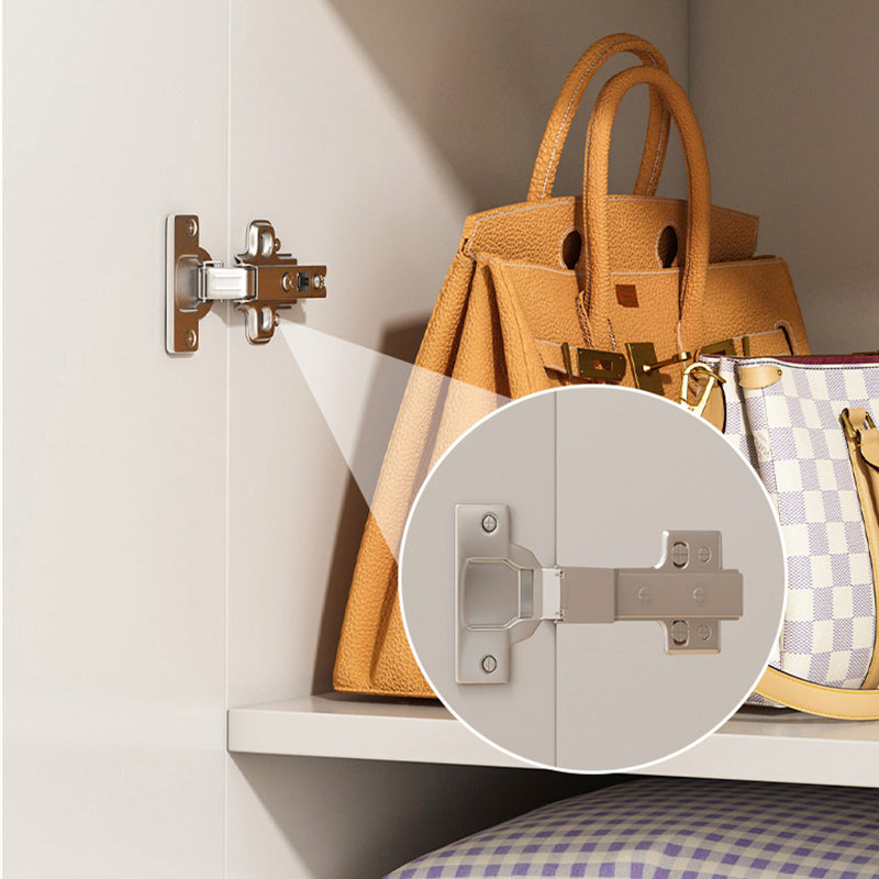 Modern Brown / White Storage Chest Dresser Wooden Combo Dresser with Drawers and Doors