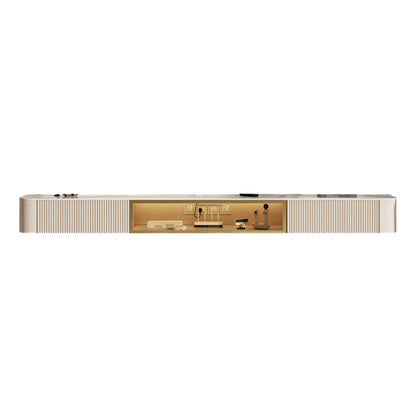 Moderner TV-Wandschrank aus Kunstholz und Massivholz mit Glastür