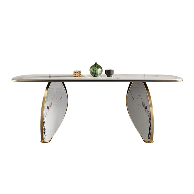 Luxueux 1/4/5/7 pièces rectangle ensemble de restauration en pierre fritté.