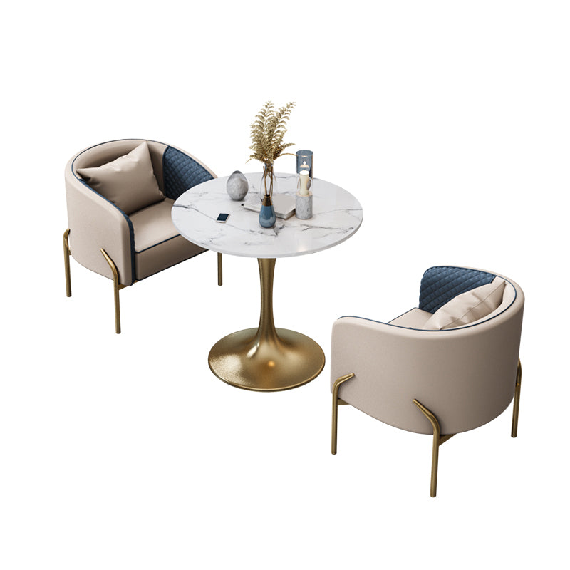 Glam Style Fintered Stone Round 1/3/4/5 Pièces Pièces Ensemble pour Utilisation à domicile