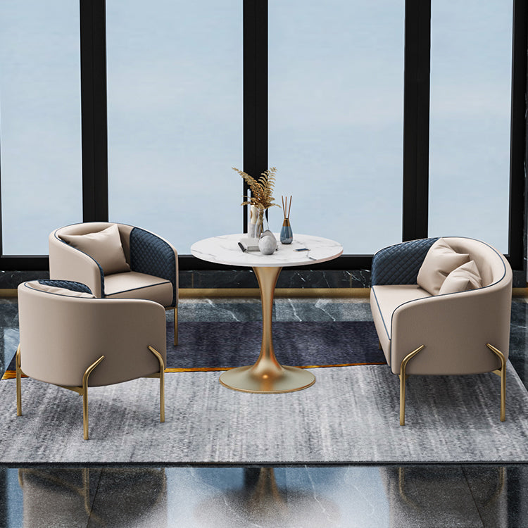 Glam Style Fintered Stone Round 1/3/4/5 Pièces Pièces Ensemble pour Utilisation à domicile