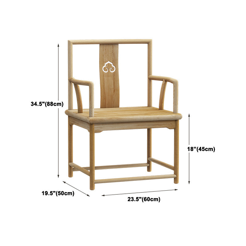 Modern 1/2 Pieces Rectangle Dining Set Solid Wood Top Dining Table with Chairs