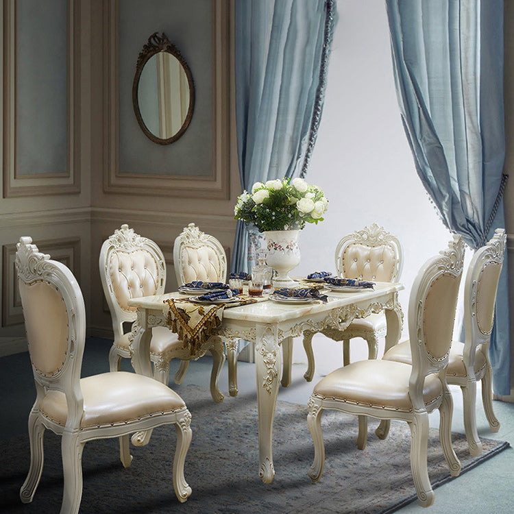 VICTORIA RECTANGE TABLE SET 1/2/7 PIÈCES DUSING SET pour la maison