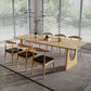 Juego de comedor de madera tradicional 1/7 piezas de mesa de comedor rectangular