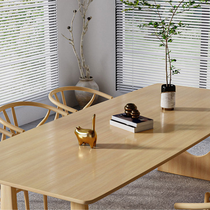 Juego de comedor de madera tradicional 1/7 piezas de mesa de comedor rectangular