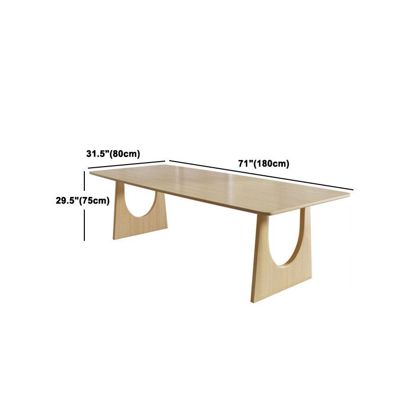Juego de comedor de madera tradicional 1/7 piezas de mesa de comedor rectangular