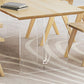 Modern 1/2/3/4/5 Pieces Rectangle Dining Set Solid Wood Dining Table with Chairs