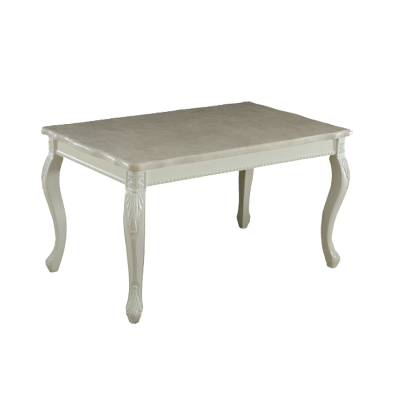 Victoria Rectangle Table Set 1/2/5/6 Pieces Dining Set for Home White 79"L x 39"W Clearhalo 'Dining Room Sets' 'Dining Tables & Seating' 'dining_room_set' 'furn' 'furn_dining_room_set' 'Furniture' 'Kitchen & Dining Furniture' 6003409