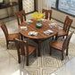 Traditional Round Table Set 1/2/5/7 Pieces Dining Set for Home 7 Pieces: Table, 6 Chairs Clearhalo 'Dining Room Sets' 'Dining Tables & Seating' 'dining_room_set' 'furn' 'furn_dining_room_set' 'Furniture' 'Kitchen & Dining Furniture' 6003428