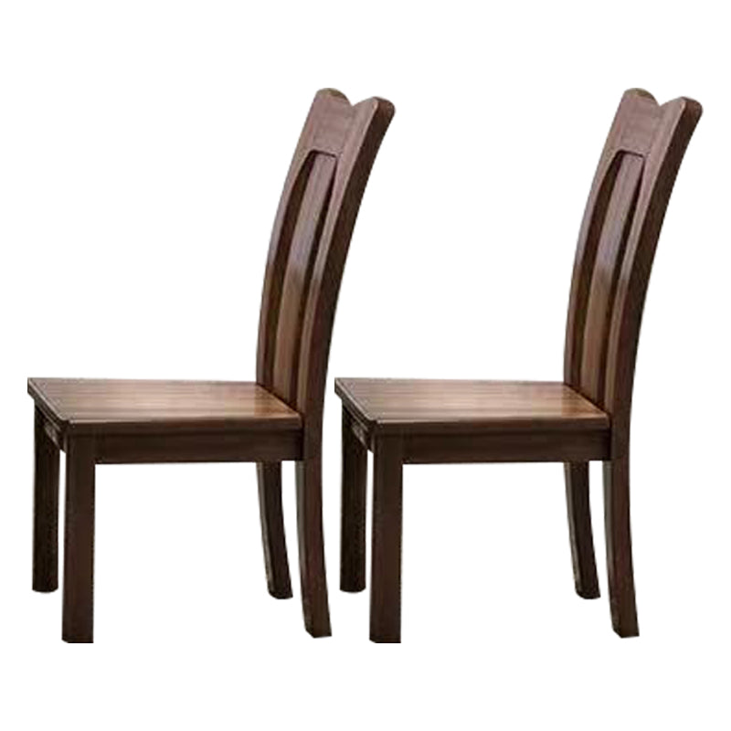 Traditional Round Table Set 1/2/5/7 Pieces Dining Set for Home 2 Brown Chairs Clearhalo 'Dining Room Sets' 'Dining Tables & Seating' 'dining_room_set' 'furn' 'furn_dining_room_set' 'Furniture' 'Kitchen & Dining Furniture' 6003429