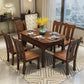 Traditional Round Table Set 1/2/5/7 Pieces Dining Set for Home Clearhalo 'Dining Room Sets' 'Dining Tables & Seating' 'dining_room_set' 'furn' 'furn_dining_room_set' 'Furniture' 'Kitchen & Dining Furniture' 6003430