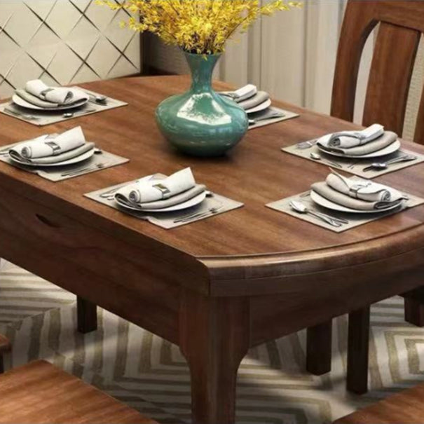 Traditional Round Table Set 1/2/5/7 Pieces Dining Set for Home Clearhalo 'Dining Room Sets' 'Dining Tables & Seating' 'dining_room_set' 'furn' 'furn_dining_room_set' 'Furniture' 'Kitchen & Dining Furniture' 6003435
