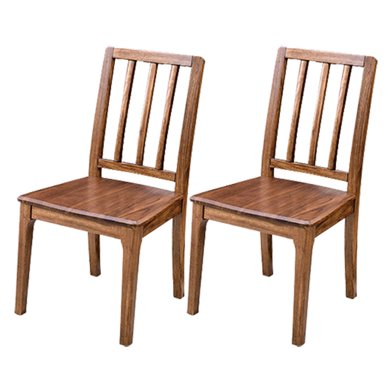Traditional Rectangle Table Set 1/2/5 Pieces Dining Set for Home 2 Brown Chairs Clearhalo 'Dining Room Sets' 'Dining Tables & Seating' 'dining_room_set' 'furn' 'furn_dining_room_set' 'Furniture' 'Kitchen & Dining Furniture' 6003441