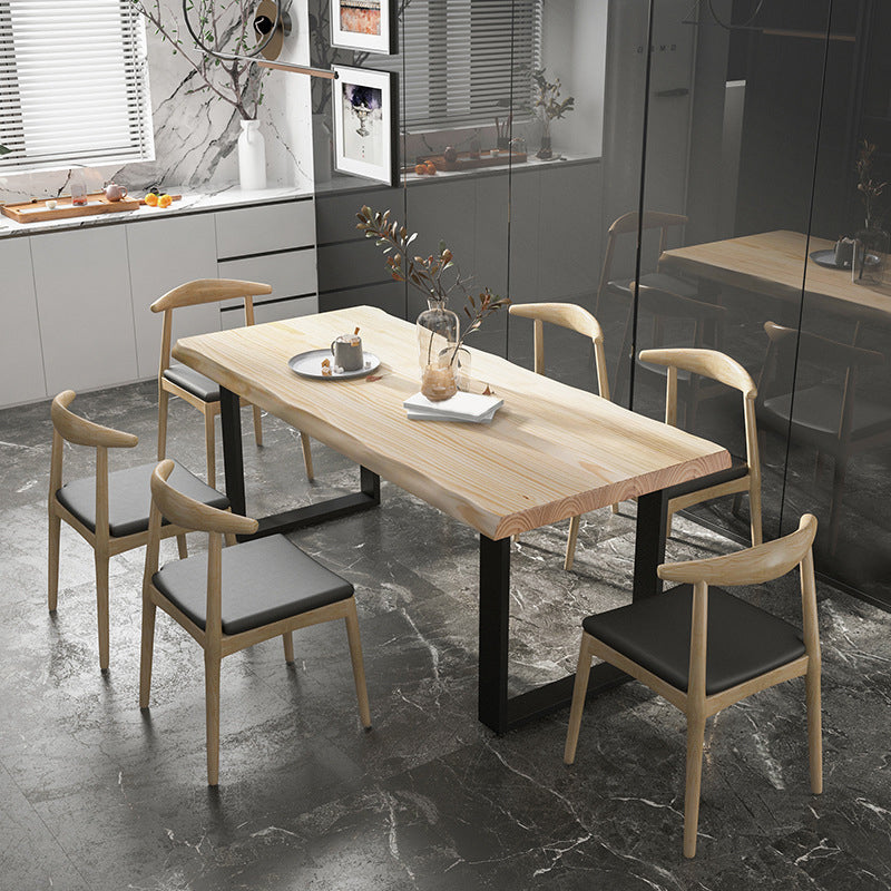 Set di tavoli da pranzo in legno in stile moderno 1/2/5/7 pezzi set da pranzo per uso domestico