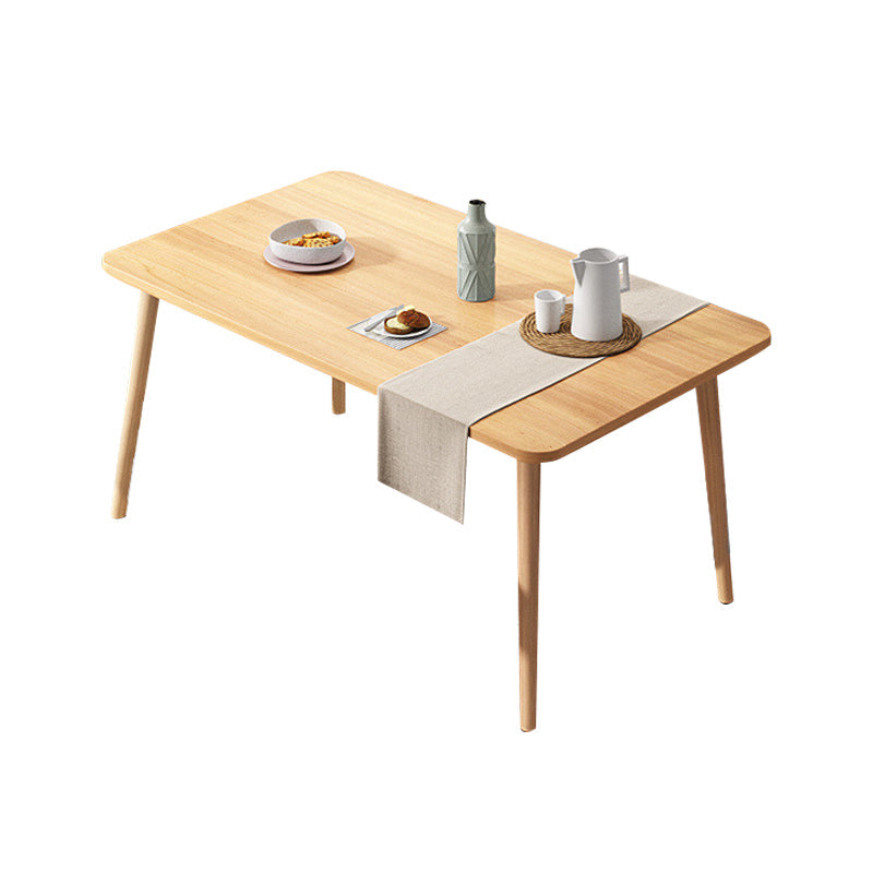 Modern Dining Set 1/5 Pcs Wood Dining Table with Armless Chairs