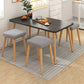 Modern Dining Set 1/5 Pcs Wood Dining Table with Armless Chairs
