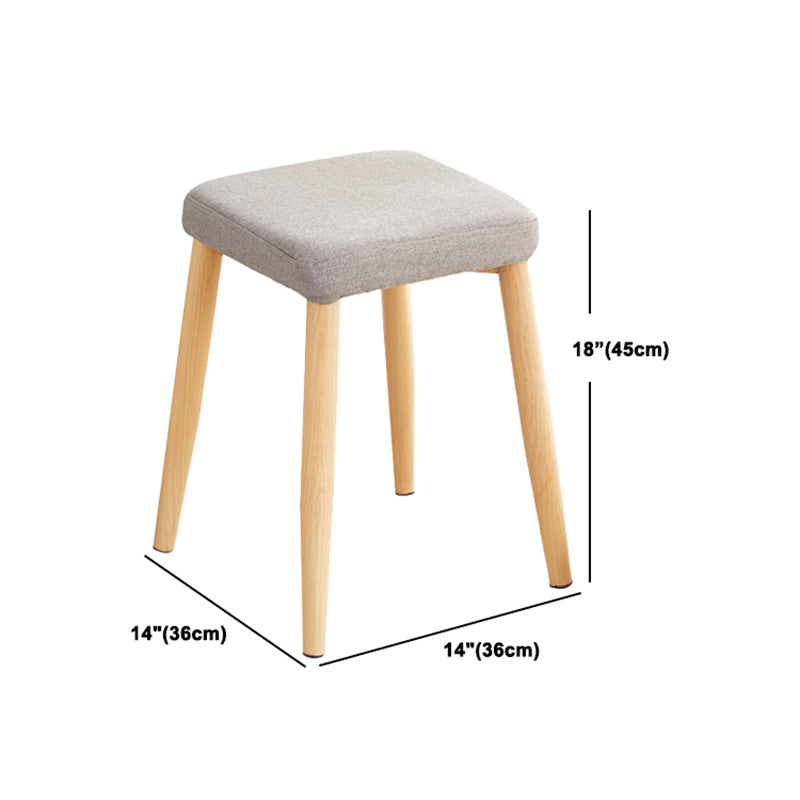 Modern Dining Set 1/5 Pcs Wood Dining Table with Armless Chairs