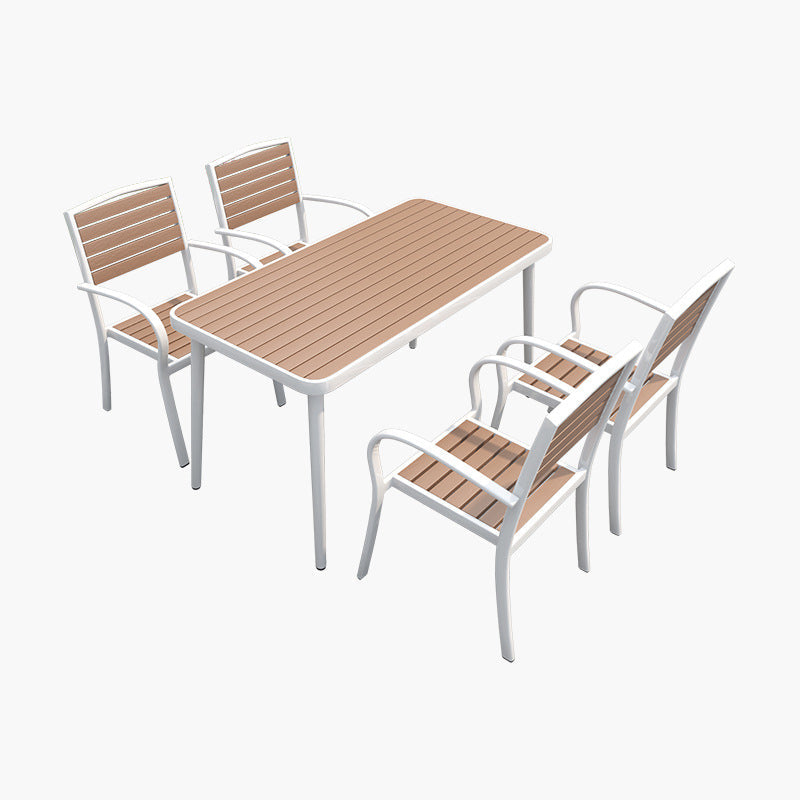 Modern Style Rectangle Table Set 1/2/5/7 Pieces Dining Set for Home